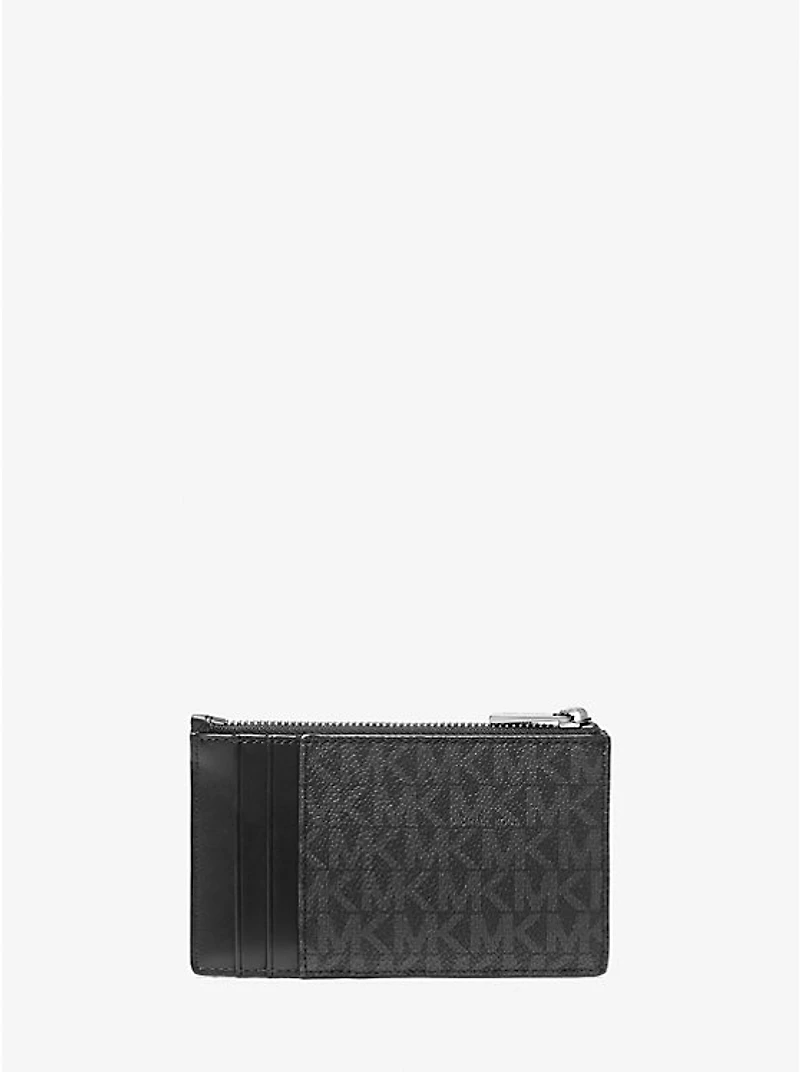 Cooper Slim Signature Logo Zip Wallet