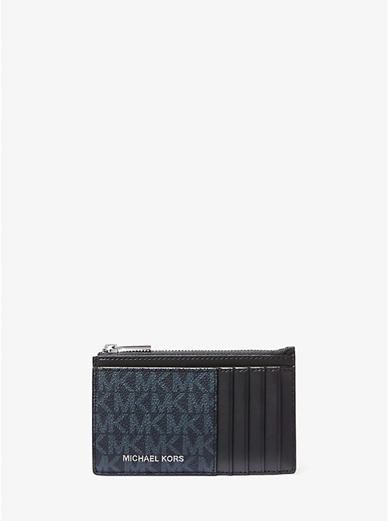 Cooper Slim Signature Logo Zip Wallet