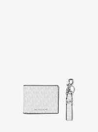 Logo Wallet and Key Chain Gift Set