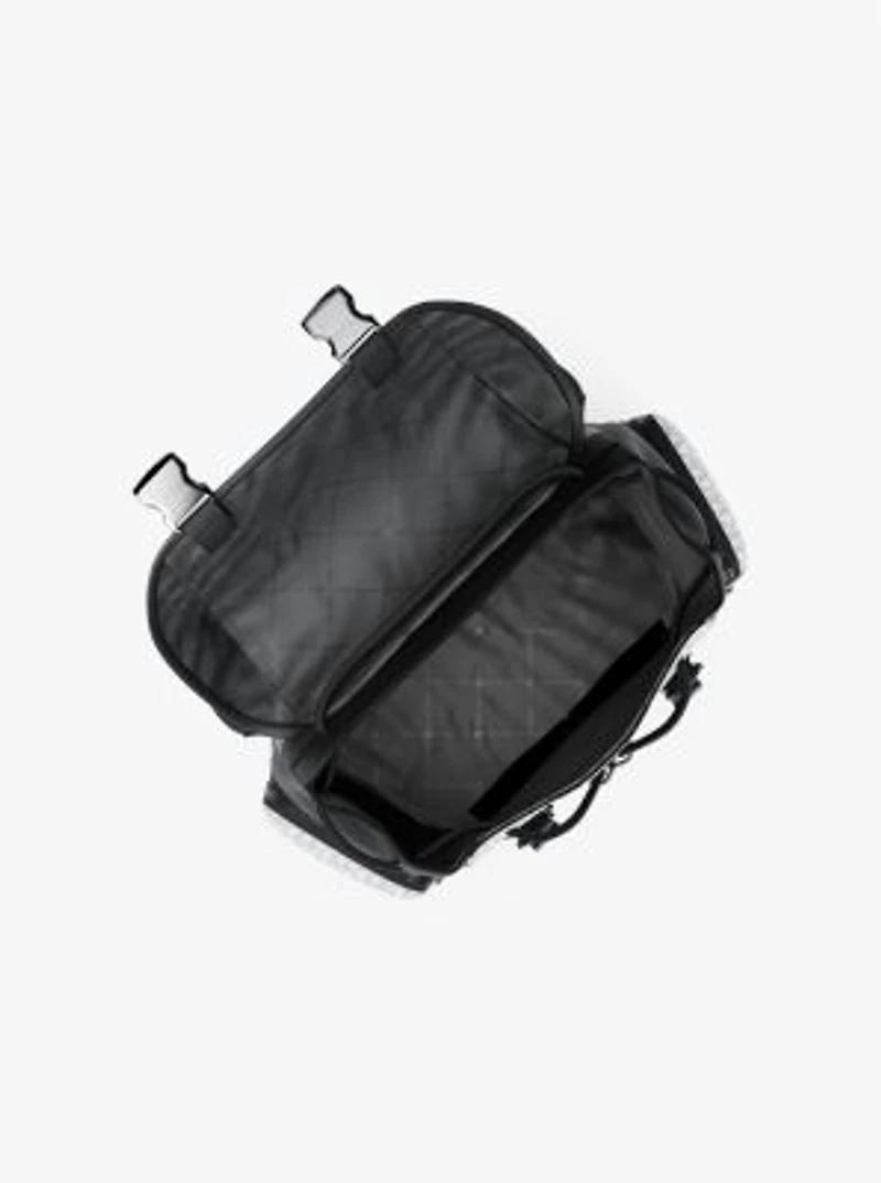 Cooper Metallic Striped Signature Logo Backpack