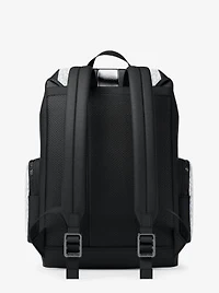 Cooper Metallic Striped Signature Logo Backpack