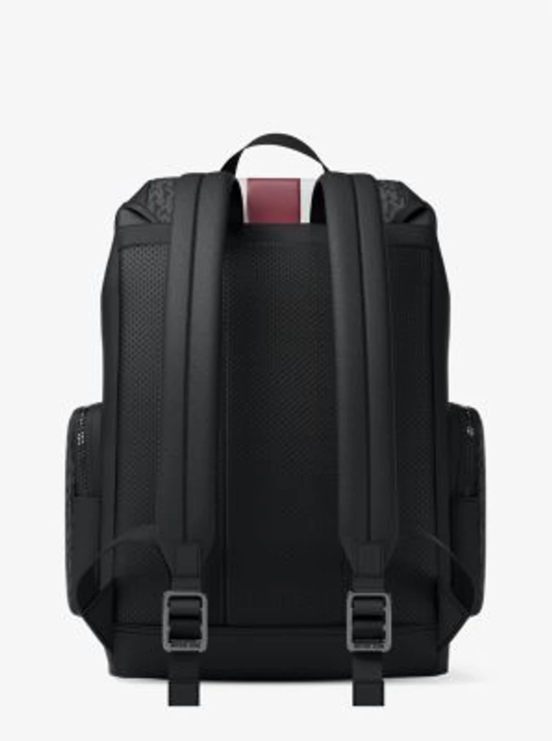 Cooper Medium Striped Signature Logo City Backpack