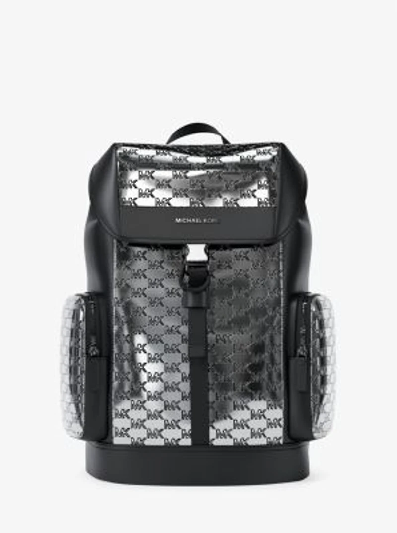 Cooper Medium Metallic Logo Debossed Backpack