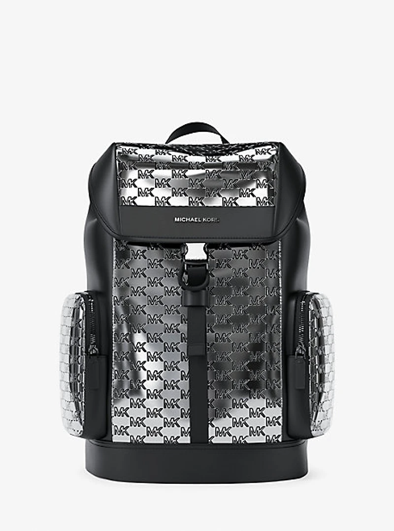 Cooper Medium Metallic Logo Debossed Backpack