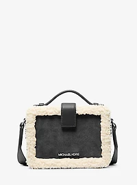 Cooper Suede and Sherpa Crossbody Bag