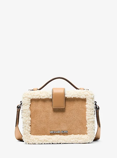 Cooper Suede and Sherpa Crossbody Bag