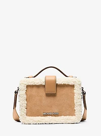 Cooper Suede and Sherpa Crossbody Bag