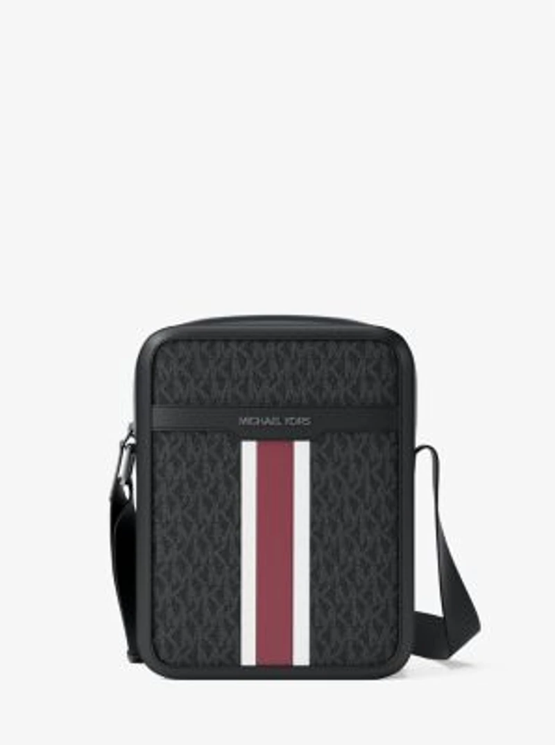Cooper Striped Signature Logo Flight Bag