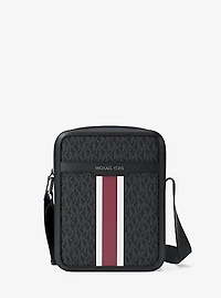 Cooper Striped Signature Logo Flight Bag