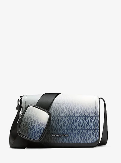 Cooper Small Ombré Signature Logo Crossbody Bag With Pouch