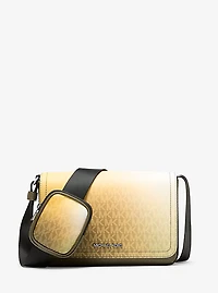Cooper Small Ombré Signature Logo Crossbody Bag With Pouch
