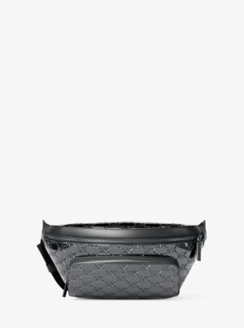 Cooper Medium Metallic Logo Debossed Utility Sling Pack