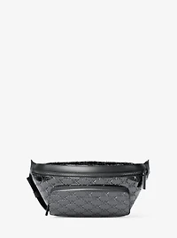 Cooper Medium Metallic Logo Debossed Utility Sling Pack