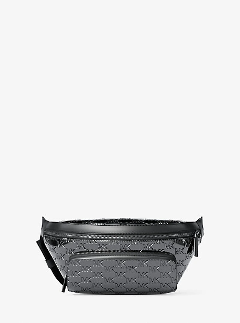 Cooper Medium Metallic Logo Debossed Utility Sling Pack