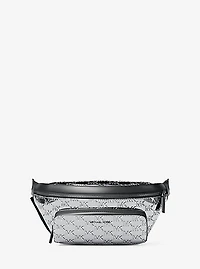 Cooper Medium Metallic Logo Debossed Utility Sling Pack