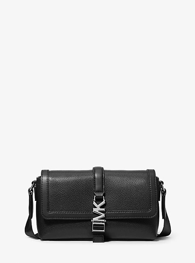 Cyrus Small Pebbled Leather Crossbody Bag