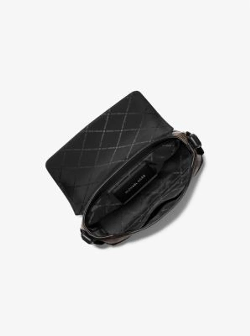 Cyrus Small Snake Embossed Crossbody Bag
