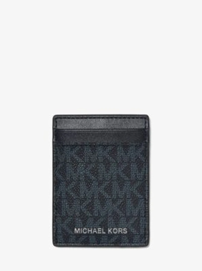 Logo Card Case with Bill Clip