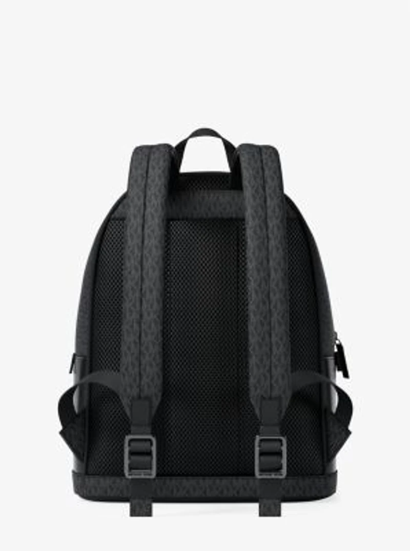 Cooper Medium Pebbled Leather and Signature Logo Commuter Backpack