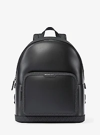 Cooper Medium Pebbled Leather and Signature Logo Commuter Backpack