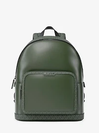 Cooper Medium Pebbled Leather and Signature Logo Commuter Backpack