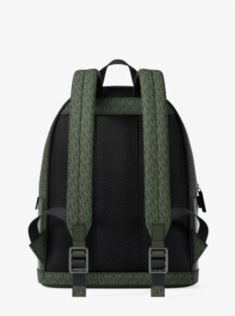 Cooper Medium Pebbled Leather and Signature Logo Commuter Backpack