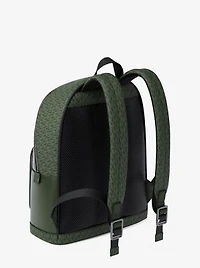 Cooper Medium Pebbled Leather and Signature Logo Commuter Backpack