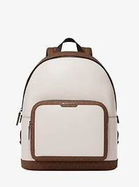 Cooper Medium Pebbled Leather and Signature Logo Commuter Backpack