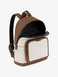 Cooper Medium Pebbled Leather and Signature Logo Commuter Backpack