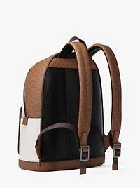 Cooper Medium Pebbled Leather and Signature Logo Commuter Backpack