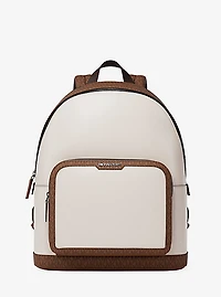 Cooper Medium Pebbled Leather and Signature Logo Commuter Backpack