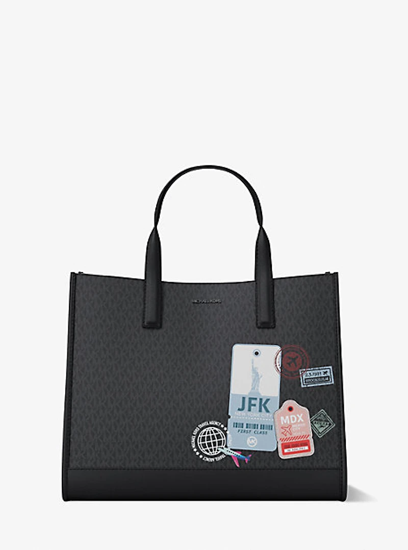 Cooper Medium Embellished Signature Logo Tote Bag