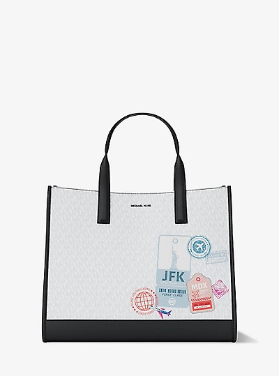 Cooper Medium Embellished Signature Logo Tote Bag