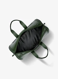 Cooper Pebbled Leather and Signature Logo Duffel Bag