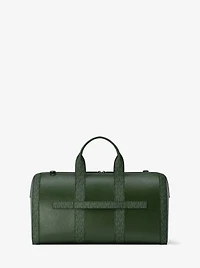 Cooper Pebbled Leather and Signature Logo Duffel Bag