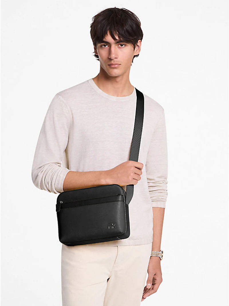 Cooper Saffiano Leather Utility Crossbody Bag