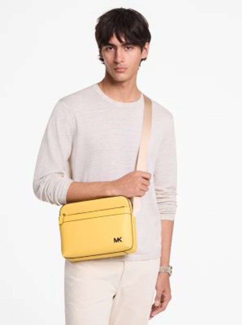 Cooper Saffiano Leather Utility Crossbody Bag