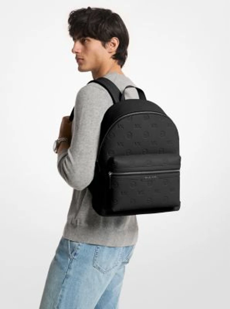 Cooper Medium Logo Debossed Dome Backpack
