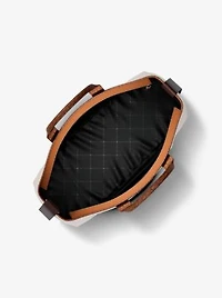 Cooper Medium Pebbled Leather and Signature Logo Tote Bag