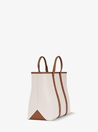 Cooper Medium Pebbled Leather and Signature Logo Tote Bag