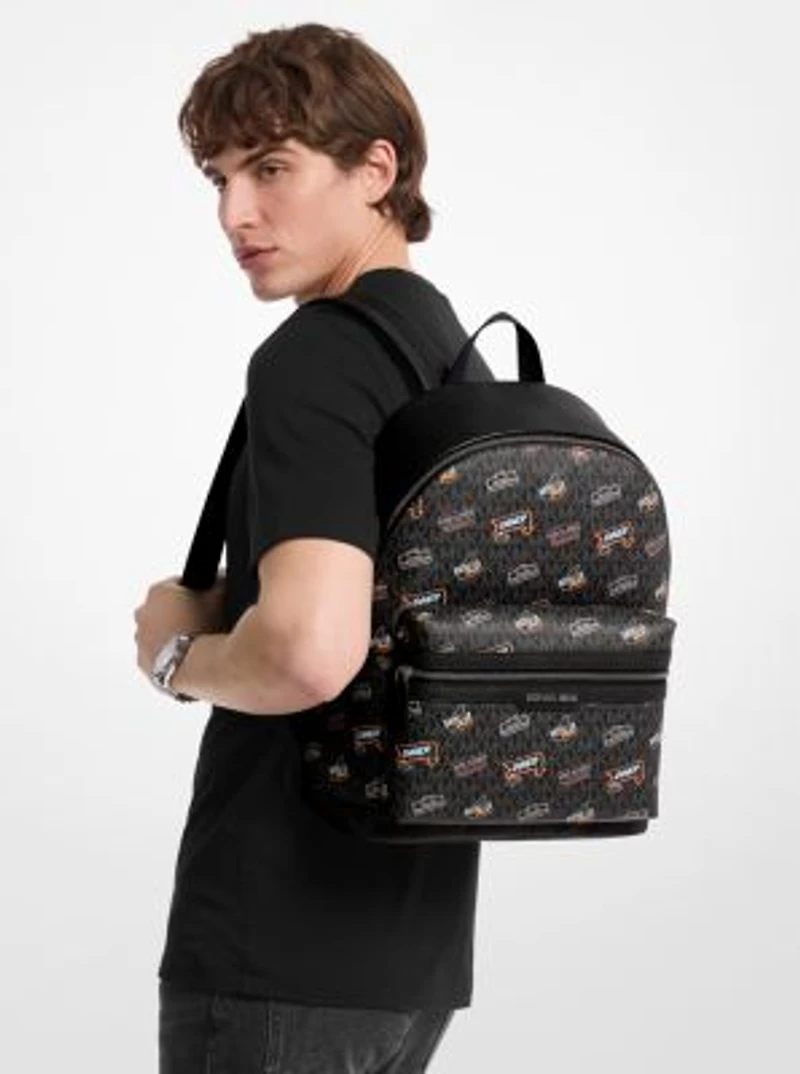 Cooper Embellished Signature Logo Dome Backpack