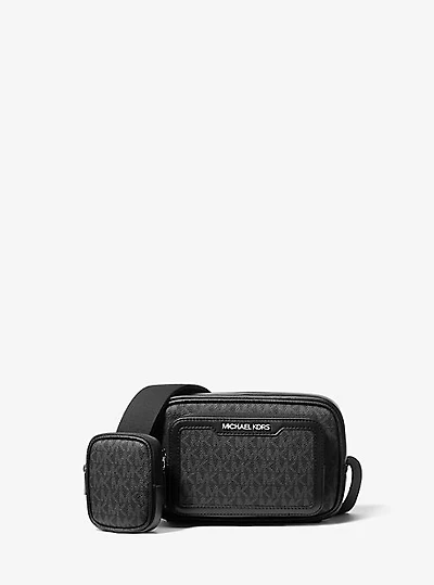 Cooper Signature Logo Camera Crossbody Bag With Pouch
