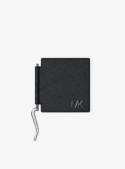 Edison Scratch-Resistant Leather Card Case with Money Clip