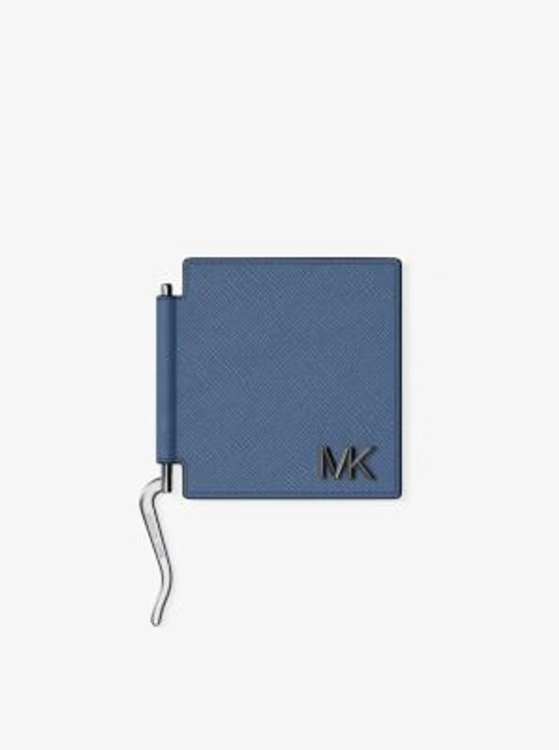 Edison Scratch-Resistant Leather Card Case with Money Clip