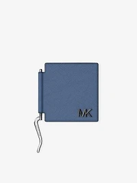 Edison Scratch-Resistant Leather Card Case with Money Clip