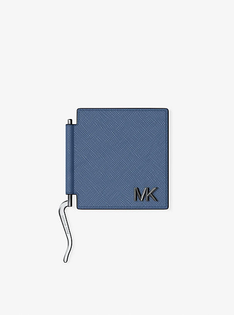 Edison Scratch-Resistant Leather Card Case with Money Clip