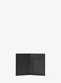 Hudson Pebbled Leather Folio Card Case