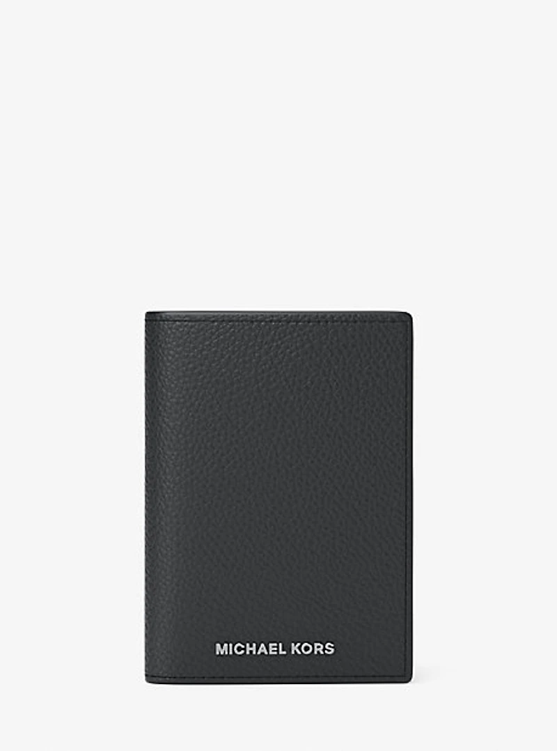 Hudson Pebbled Leather Folio Card Case