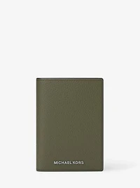 Hudson Pebbled Leather Folio Card Case