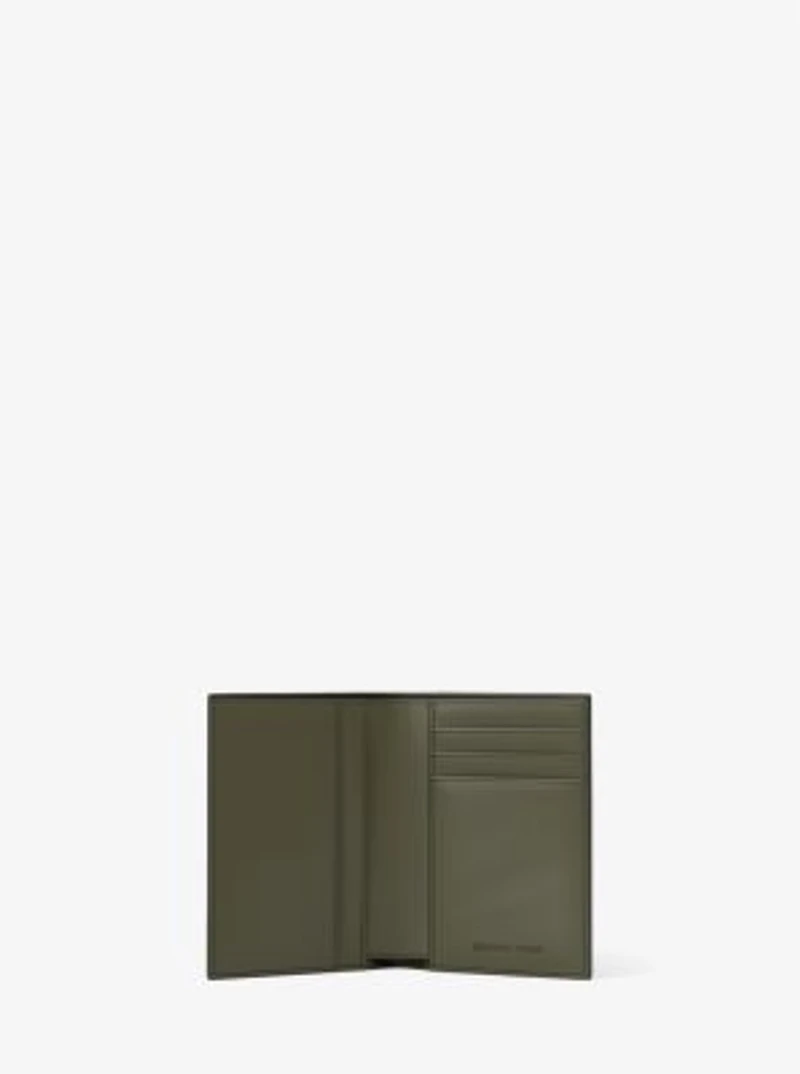 Hudson Pebbled Leather Folio Card Case